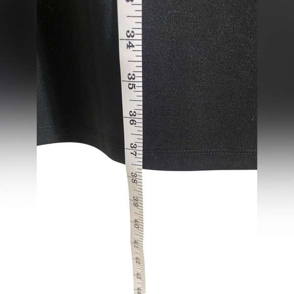 LOFT Black and Blue Sheath Midi Dress Sleeveless Scoop Neck - Picture 5 of 6